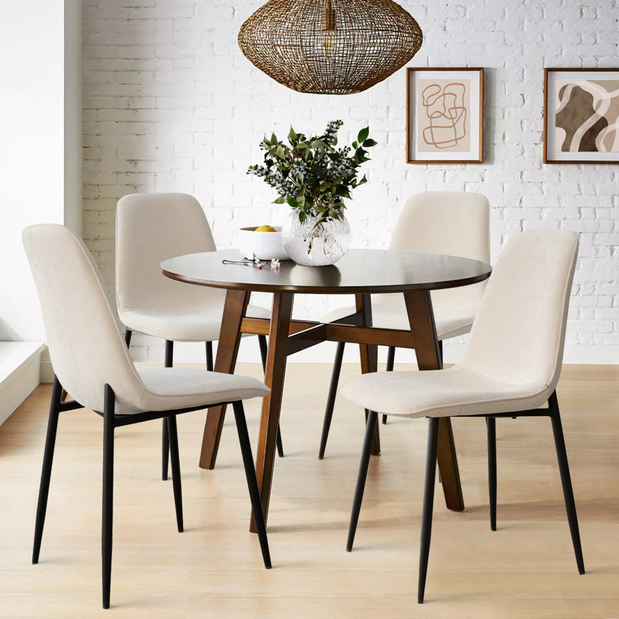 Brookelyne  Upholstered Fabric Side Chair Dining Chair